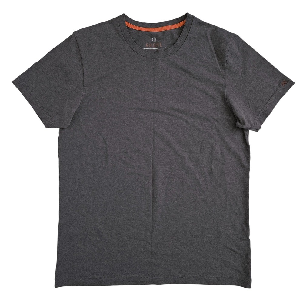 Rhone‎ Reign (Men's Large) Short Sleeve T-Shirt Gray Athletic Gym Tee Stretch